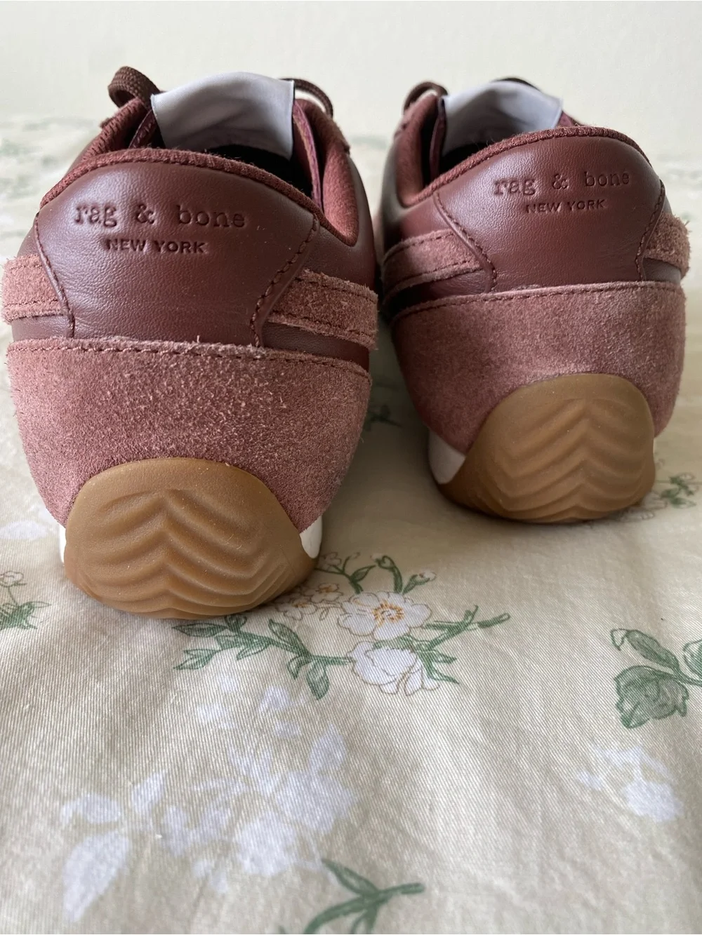 rag & bone Women’s Brown Suede & Leather Sneakers